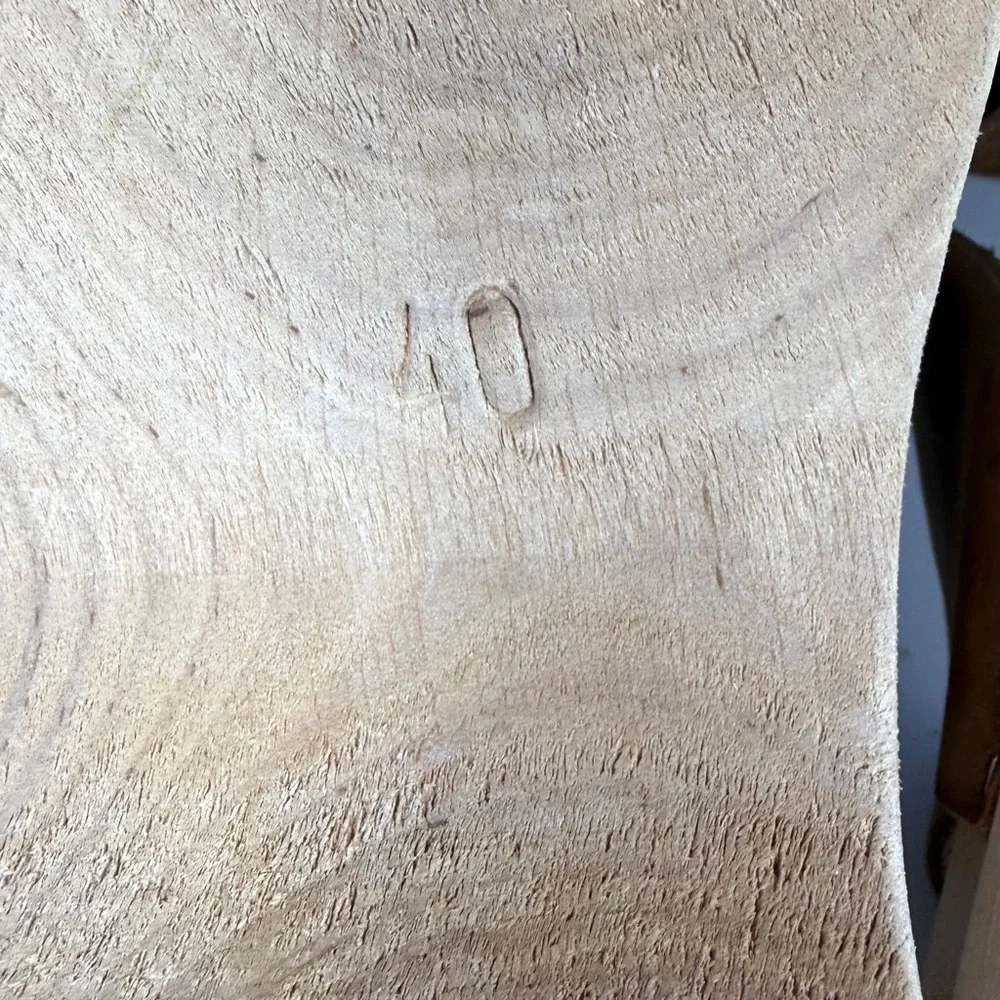 Lotta From Stockholm Wooden Clog Sandals Womens EU 40 Brown Leather Ankle Strap - Picture 9 of 10